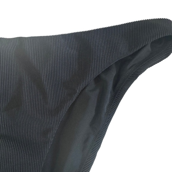NWT Good American “Always Fits” Classic Bikini Bottom in Ribbed Black sz XL - Picture 3 of 7
